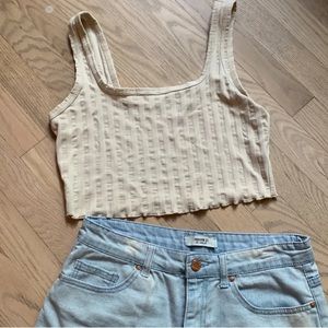 Aerie Offline Rib Crop Top Tank